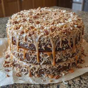 German Chocolate Cake Recipe: Mom&#39;s Classic Dessert (Instant PDF Download