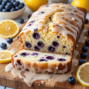 Sweet Lemon Blueberry Bread Recipe PDF | Moist Fruit Loaf | Easy Spring Dessert or Brunch | Instant Digital Download | Printable Recipe