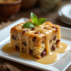Best Bread Pudding with Vanilla Sauce Recipe | Classic Comfort Dessert | Easy Old-Fashioned Recipe | Instant Digital PDF Download