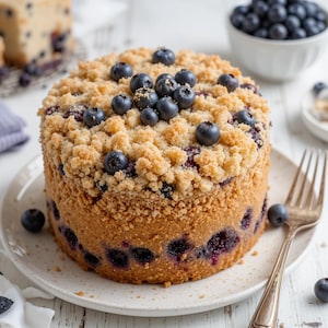 Best Blueberry Cream Cheese Coffee Cake Recipe | Moist Brunch Dessert | Instant PDF Download