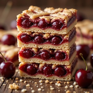 Cherry Pie Bars Recipe PDF | Easy Fruit Dessert Squares | Classic Homemade Treat | Instant Digital Download | Printable Baking Recipe