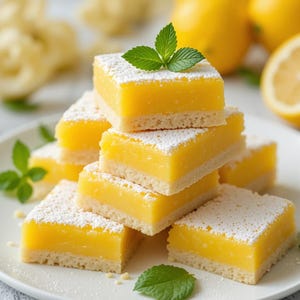 Best Gooey Lemon Bars Recipe | Tangy & Sweet Dessert Squares | Gourmet Cookies  Bars | Instant Digital PDF Download