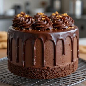 Glossy Hazelnut Chocolate Cake Recipe: Elegant Dessert (PDF Download)