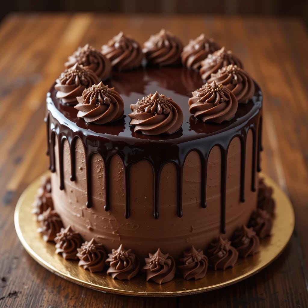 Triple Chocolate Cake Recipe: Decadent Layer Cake (PDF Download)