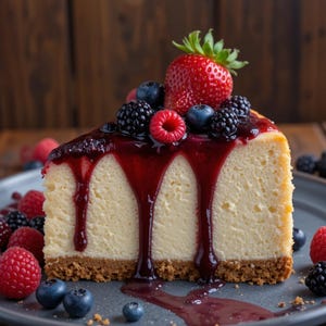 The Best Classic Cheesecake Recipe PDF | Mixed Berry Topping | Step-by-Step Printable Guide | Family Favorite Dessert | Instant Download