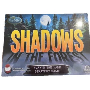 Shadows in The Forest Play Dark ThinkFun 1052-T Strategy Board Game Gaming New