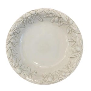 Williams Sonoma Bowl Dish Salad Pasta Serving Tuscan Olive Large Italy Vintage