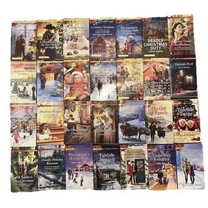 Harlequin Christmas Romance Novel Book Love Inspired Paperback Lot Set 28