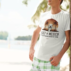 Shirt Golf van Mexico, vaderdagshirt, patriottisch uniseks T-shirt, Amerikaans shirt Golf van Mexico, T-shirt kaartliefhebber,