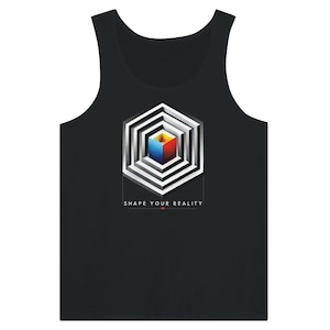 Geometrisches T-Shirt, Abstrakte Collage Shirt, Artsy T-Shirt, Künstler Top, moderne Kunst Outfit, Künstlerische Collage Geschenk, Vintage Fashion, Retro Kleidung