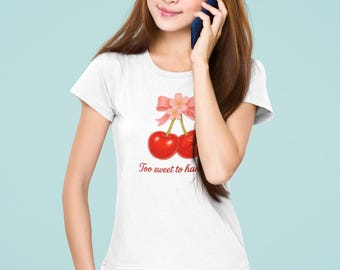 Kirschliebhaber T-Shirt: Retro Fruit Graphic Tee