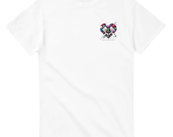 Schottisches Distel T-Shirt: Abstraktes Herz, Schottland Geschenk