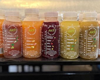 Juice Cleanse Bundle Lavages de 1 à 10 jours 5 mélanges avec shots de gingembre