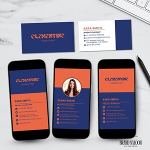 Edytowalny szablon wizytówki, do druku i wersji cyfrowej, edycja w Canva, natychmiastowe pobranie, niestandardowy projekt wizytówki