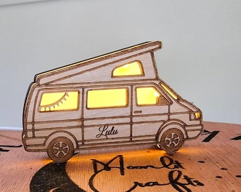 Camper Van Night Light: Featuring Dog or Bunting,  USB Powered