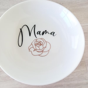 Personalized Mama Rose Jewelry Dish, Engagement Ring, Mother&#39;s Day Gift for Her, Trinket Dish, Gift for Mom, Ring Dish
