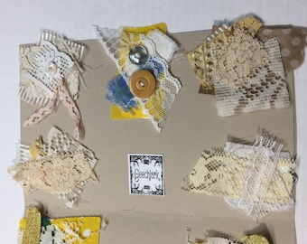 11 Altered paper clips, Junk Journal, embellishment, Diary, Clusters, Geechlark  P 147