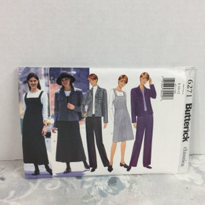 Butterick 6271, women&#39;s jacket, pants, jumper dress, lagenlook, Sewing Pattern, Uncut, Sz 8 10 12