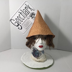House Witch Hat, gnome, fairy cap, gift for women, L, Geechlark 7085