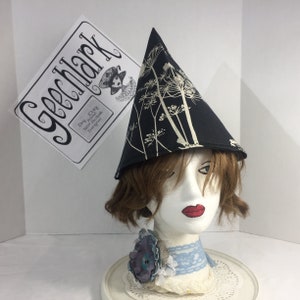 Nature House Witch Hat, gnome hat, fairy cap, gift for women, size Large, Geechlark 6251