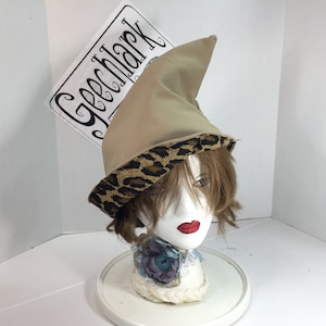 Modern Hedge Witch Hat, gnome, witchcraft, wizard, Large, Geechlark 6750