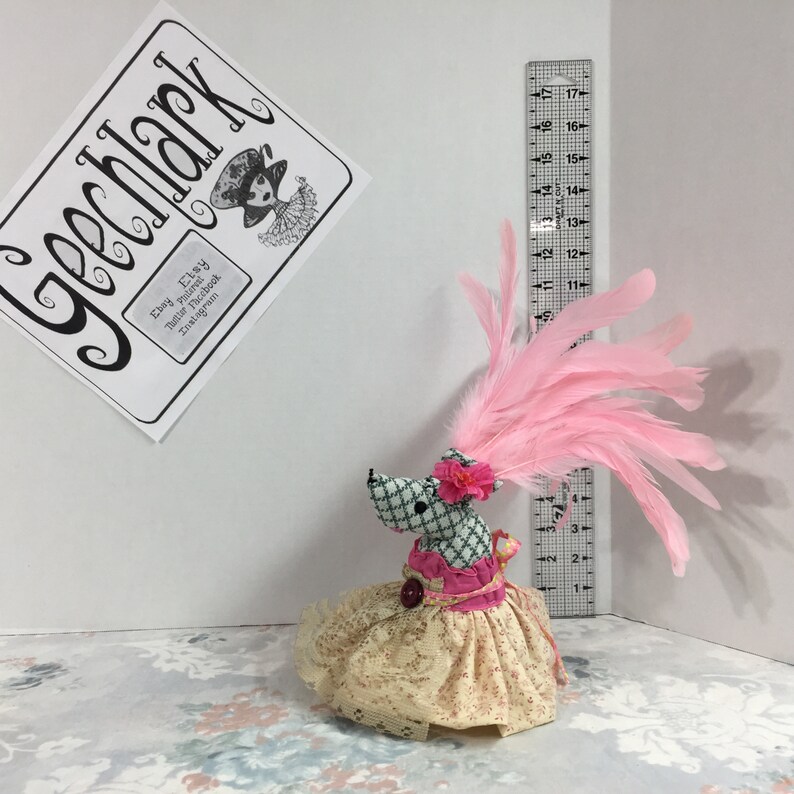 whimsical forest animal Geechlark 5795 fantasy mouse OOAK Art Doll creepy rag doll
