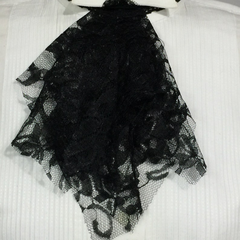 cosplay Geechlark 5957 Goth lace Jabot vamp lace collar Witch necktie