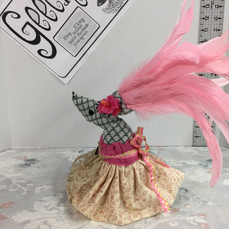 whimsical forest animal Geechlark 5795 fantasy mouse OOAK Art Doll creepy rag doll