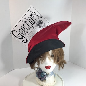 Modern Hedge Witch Hat, gnome, goblin, wizard, Large, Geechlark 6740