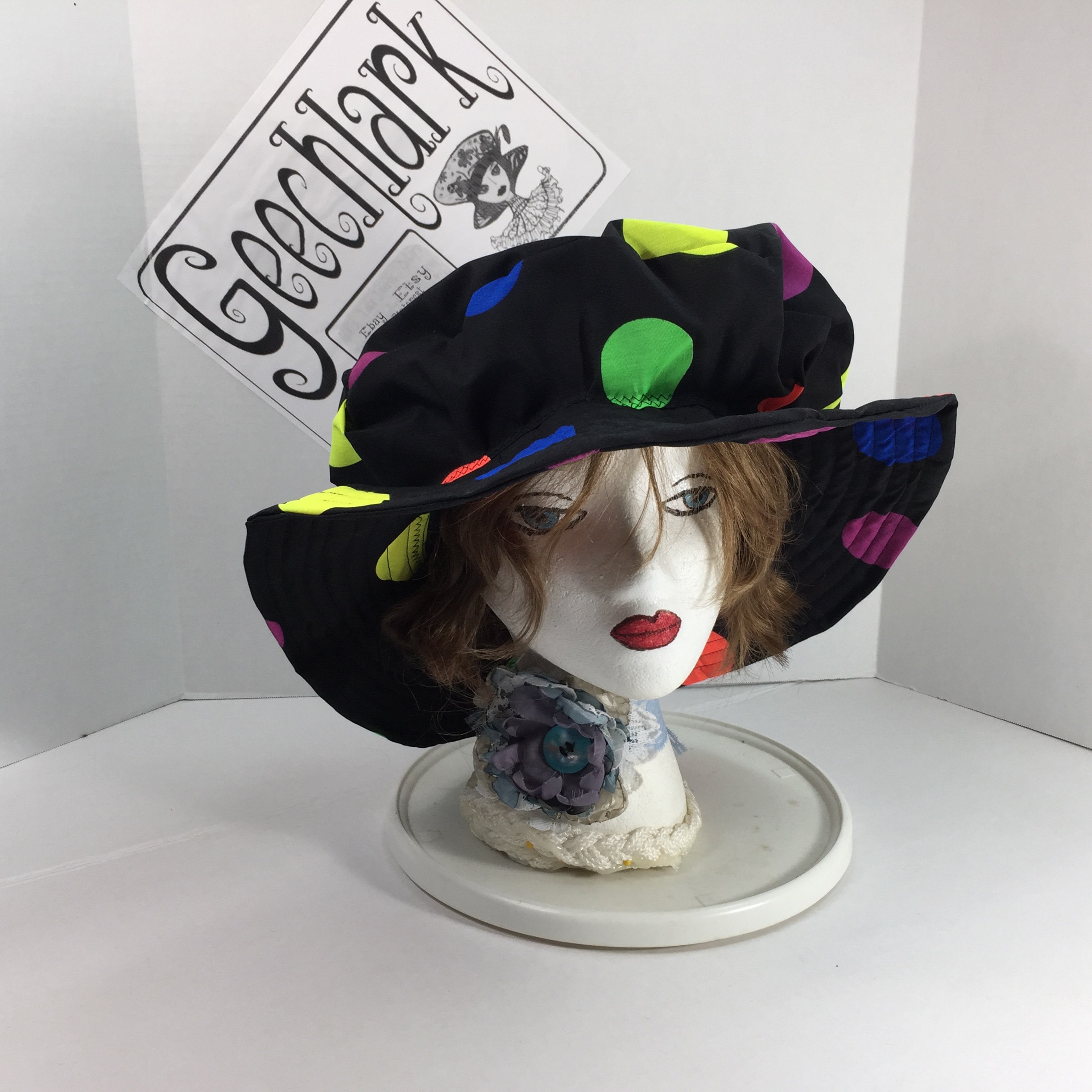 Oversize Poofy Hat, Circus Clown Hat, Costume, Cosplay, XL