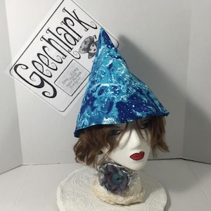 House Witch Hat, gnome, fairy cap, gift for women, L, Geechlark 7082
