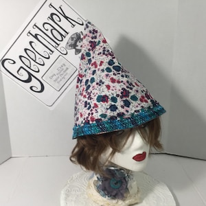 House Witch Hat, gnome, fairy cap, gift for women, L, Geechlark 7071