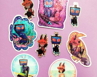 Vox & Alastor Sticker Bundle!