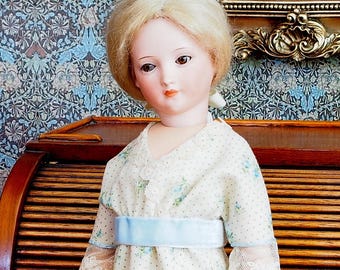 Edwardian Wool Challis Dress No. LS08224