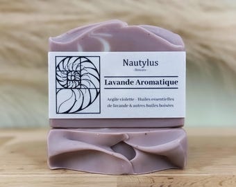 Savon "Lavande Aromatique" - Argile violette & huiles essentielles - Végan