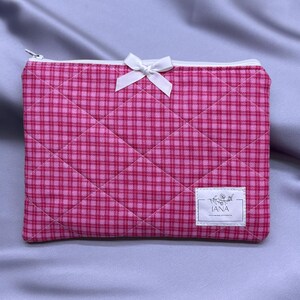 Handmade Quilted Medium Pouch | Stylish & Functional Zipper Bag