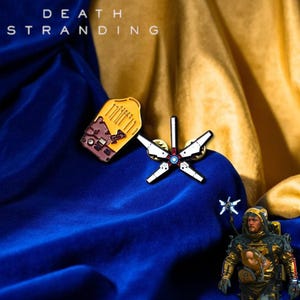 Death Stranding Enamel Pins, Metal Brooches for Bags, Manga Lapel Pins, Unique Jewelry for Men & Women, Gaming Accessories