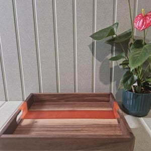 Walnut serving tray