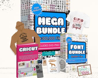 Mega SVG Design Bundle: 300,000+ Files for Cricut (Digital Download)