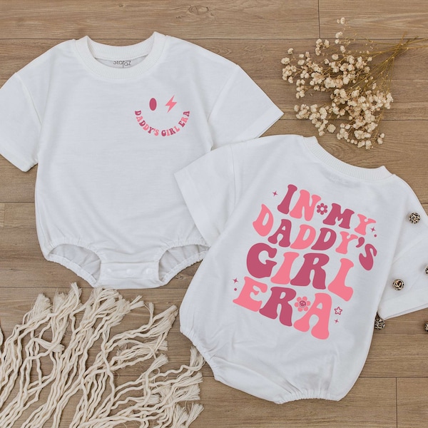 In My Daddy's Girl Era Baby Romper, Newborn Bodysuit, Baby Shower Gift, Gift For Daughter From dad Shirt, Pregnancy Announcement Baby Outfit