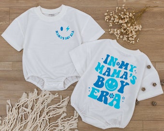 In My Mama's Boy Era Baby Romper, Newborn Bodysuit, Baby Shower Gift, Gift For Son, Mom Boy Shirt, Pregnancy Announcement , Baby Boy Outfit
