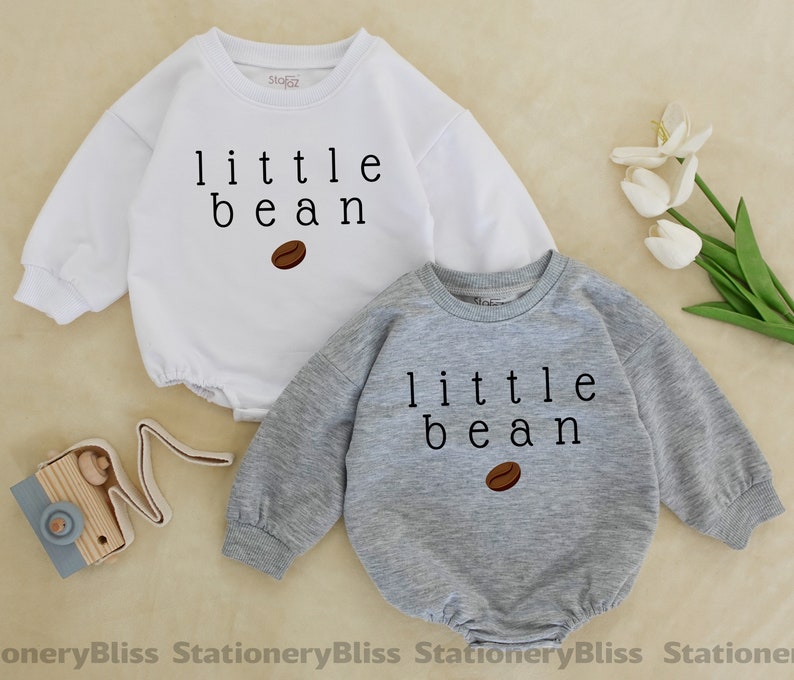 STAFAZ Little Bean Baby Romper Coffee Baby Onesie Little Etsy