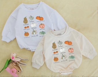 STAFAZ - Pumpkin Romper, Fall Natural Costume, Pumpkins Baby Outfit, Thanksgiving Baby Bodysuit, Cute Halloween Gift, Jumpsuit, Clothes