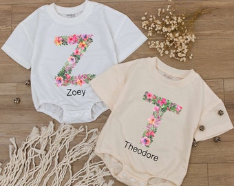 STAFAZ Custom Baby Romper, Custom Bodysuit, Personalized Baby Gift, Name Romper Outfit, Baby Shower Gift, Baby Girl Clothes, Newborn Clothes