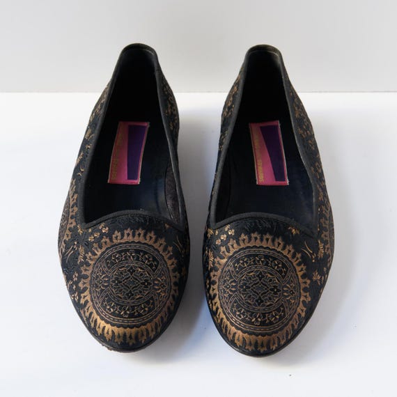 NEW Susan Bennis Warren Edwards Loafers Men\'s Size 11 Black Smooth Leather 80s - Susan Bennis - Warren Edwards - Loafer - Men main image 2