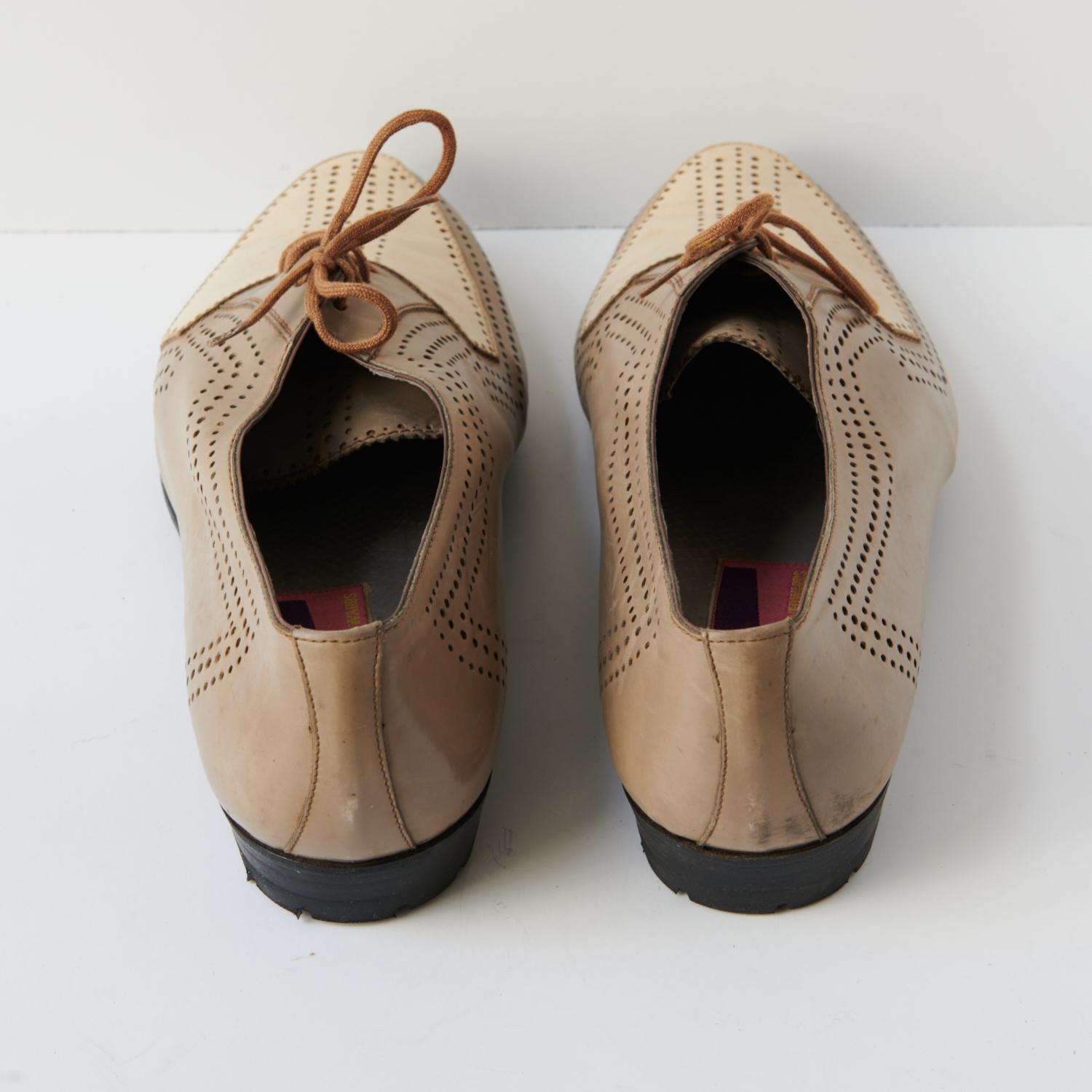 80s - SUSAN BENNIS - WARREN EDWARDS - Shoes - Men\'s - 10 - Tan Leather 80s - Susan Bennis - Warren Edwards - Shoes - Men main image 4