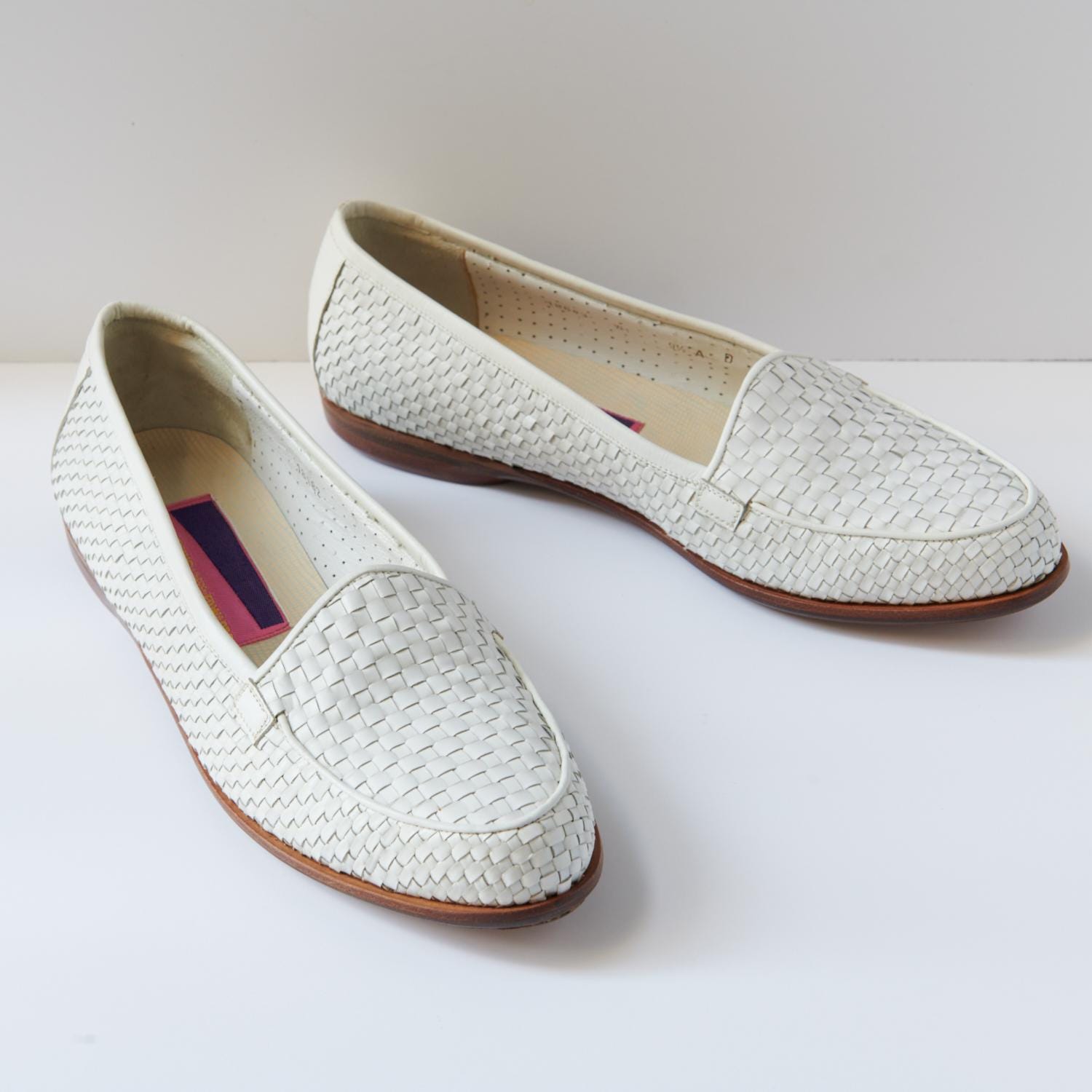 Vintage 80s RARE - Susan Bennis Warren Edwards Black and White Tassel Loafers 80s - Susan Bennis - Warren Edwards - Loafer - Men main image 3