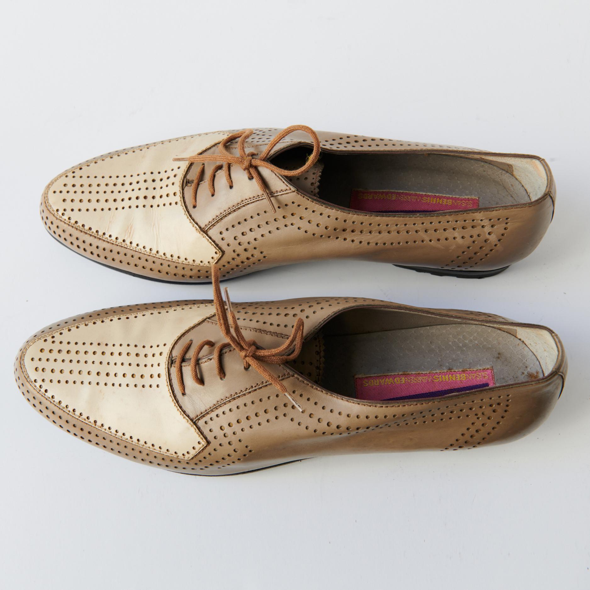 80s - SUSAN BENNIS - WARREN EDWARDS - Shoes - Men\'s - 10 - Tan Leather 80s - Susan Bennis - Warren Edwards - Shoes - Men main image 3