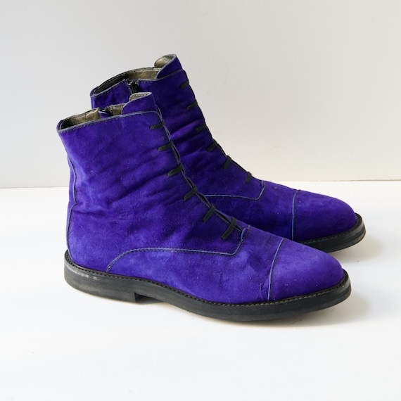 80s - SUSAN BENNIS - WARREN EDWARDS - Boots - Men\'s - 10.5 - RED Suede 80s - Susan Bennis - Warren Edwards - Boots - Men main image 4