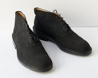 80s - SUSAN BENNIS - WARREN EDWARDS - Boots - Men\'s - 10 - BLK Canvas Susan Bennis - Warren Edwards | Shoes | 8s Susan Bennis  main image 2